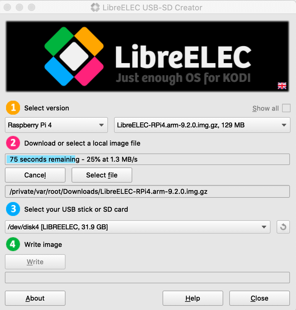 LibreElec installer